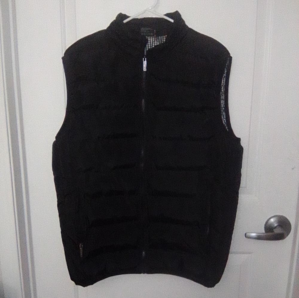 Alpine Swiss Men's Puffy Slvls High Neck Vest Sz Large